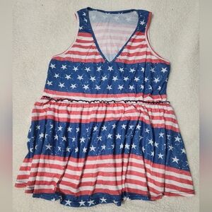 Patriotic Stars and Stripes Womens Tank